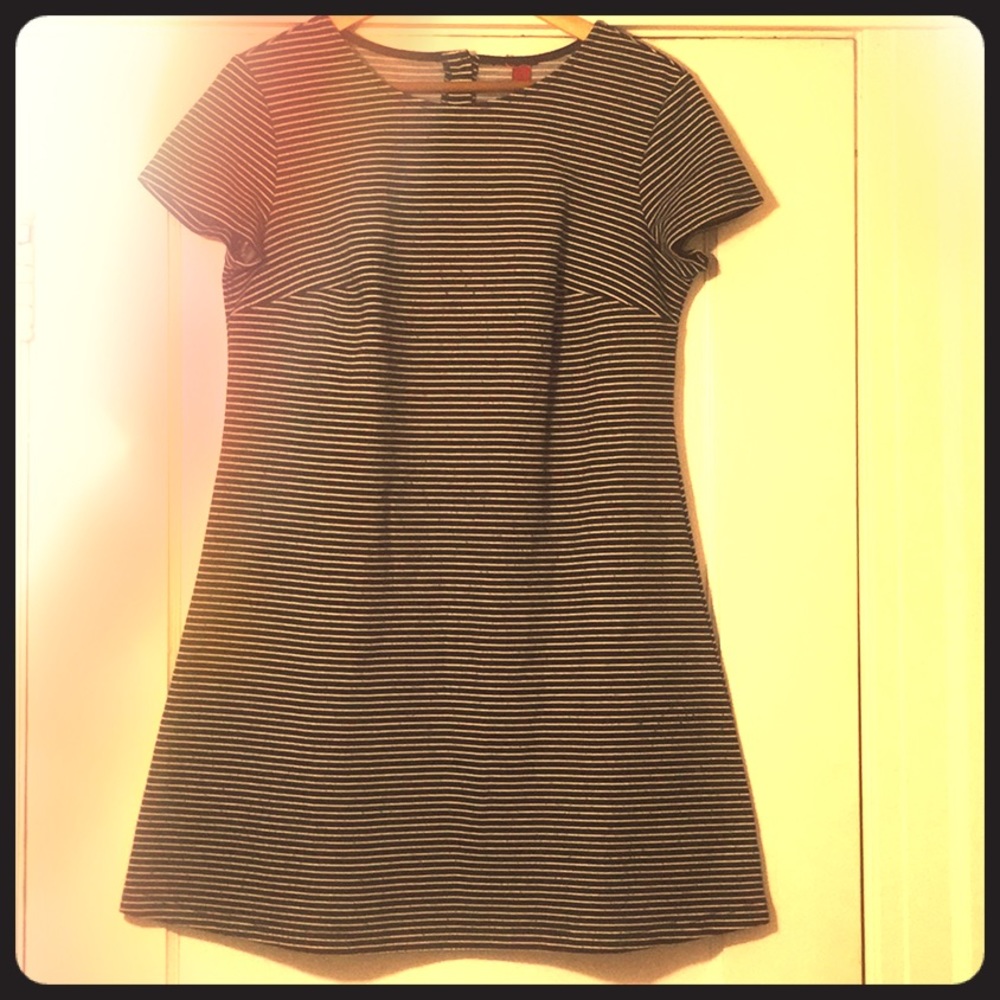 Mini dress navy striped